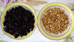 Чернослив и грецкие орехи
